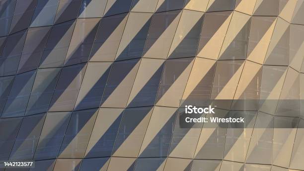 Closeup Shot Of Details Of A Modern Building Background Stock Photo - Download Image Now