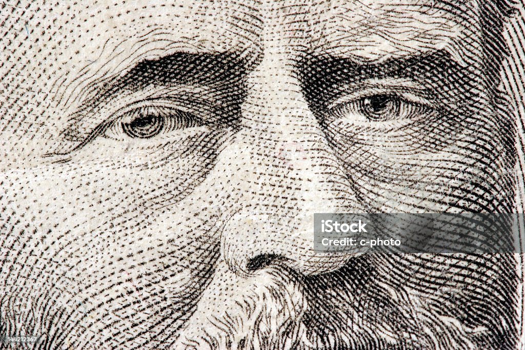 Ulysses S. Grant Gros plan de 50 dollars américains - Photo de Adulte libre de droits