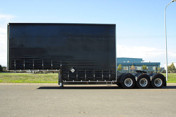 istock Semi truck trailer 144212614