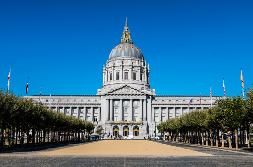 A beautiful shot of  San Francisco City Hall SoMa USA