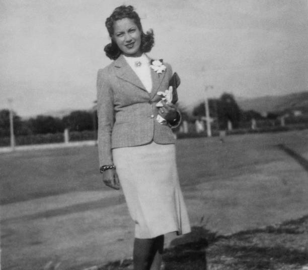 istock Beautiful young woman. 1938. 1442138285