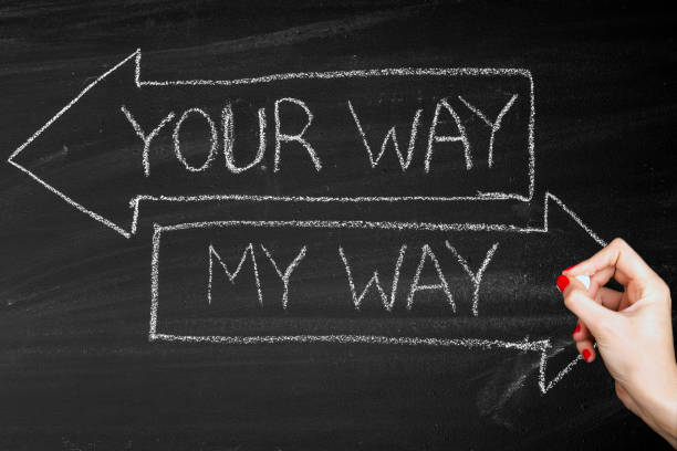 istock My way and your way concept 1442141973