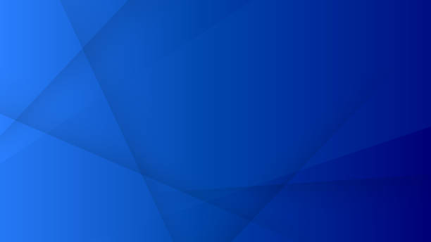 ilustraciones, imágenes clip art, dibujos animados e iconos de stock de formas geométricas azules abstractas de plata clara tecnología vector de fondo. fondo de presentación diagonal moderno. - blue background