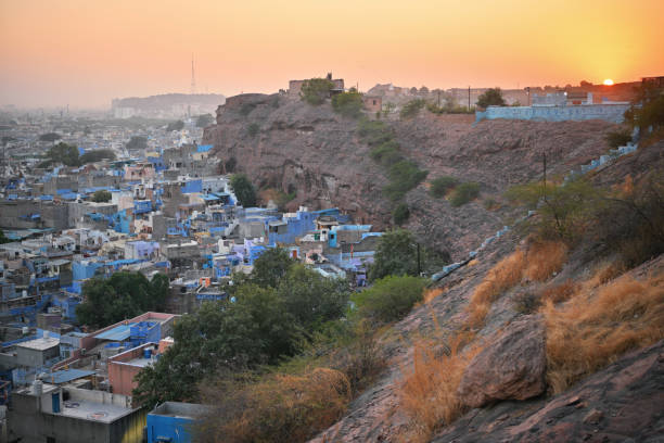 istock View of a beautiful sunset over Jodhpur 1442147547