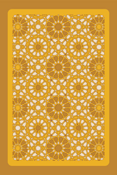 istock Set of ornamental islamic arabesque Background. Arabic traditional architecture Geometric Pattern. 1442150393