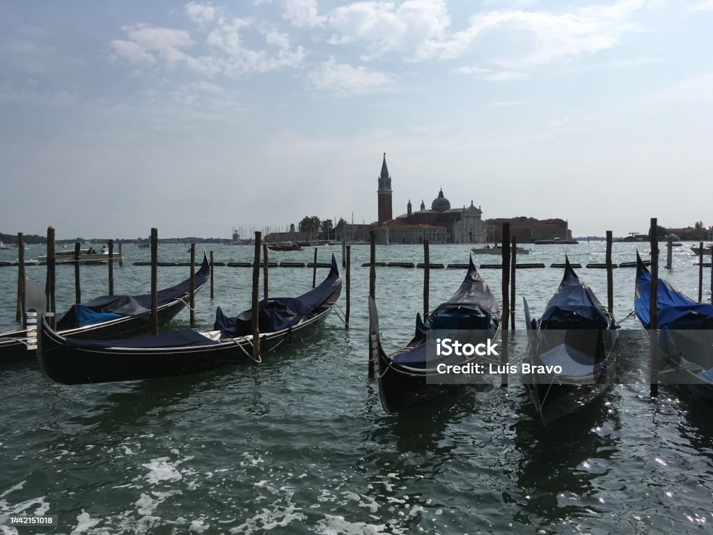 Venice Venice gondolas Color Image Stock Photo