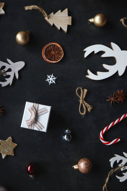 istock Christmas Decorations, Presents and Reindeer 1442155633