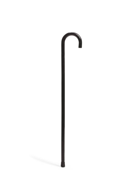 istock Studio shot of a black walking cane 1442156001
