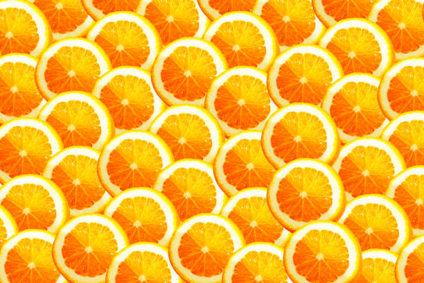 istock Oranges Fruit Background. Oranges Slices. Healthy Food 1442158358