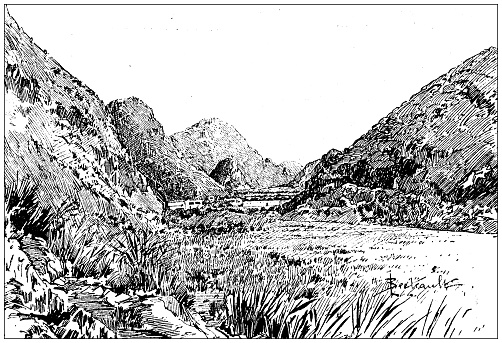 Antique image: Vallon de la Cressonnière