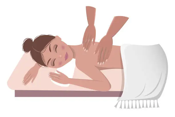 Vector illustration of massage