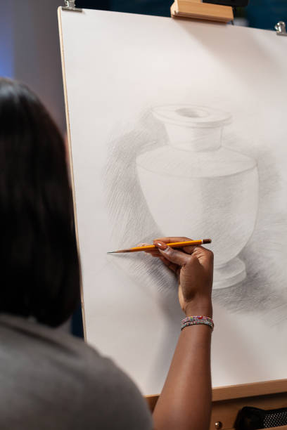istock African american talented sketcher student doing drawing 1442163190
