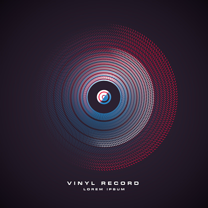 Vector Illustration of a Template Retro Vinil Music Poster Clip Art