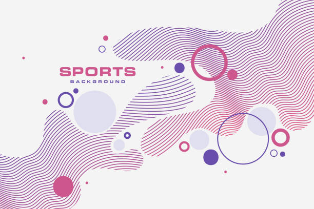 ilustraciones, imágenes clip art, dibujos animados e iconos de stock de cartel de colores para deportes. ilustración adecuada para el diseño - emitir