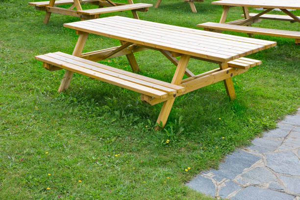 English Tea Garden with tables and chairs