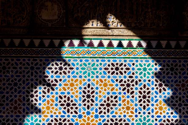 Tiles Tiles in Real Alcazar de Sevilla islamic architecture stock pictures, royalty-free photos & images