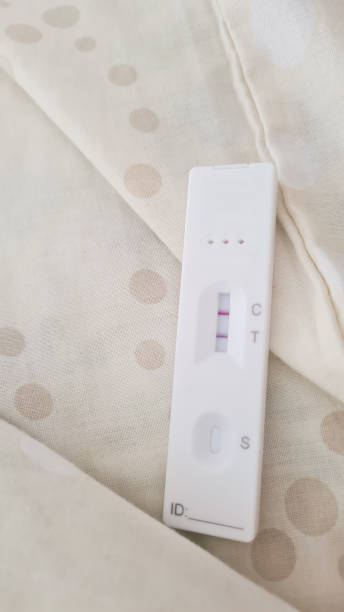 istock Vertical shot of positive covid-19 test 1442173868