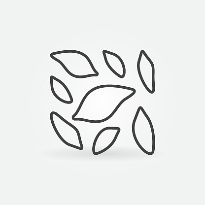 Trematoda vector Flukes concept icon or symbol in thin line style