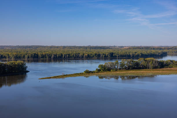 istock Mississippi River Scenic Autumn Landscape 1442177894