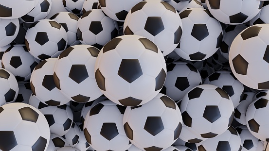 Soccer Balls Football Background Stock Photo - Download Image Now - 8K  Resolution, Backgrounds, Color Image - iStock