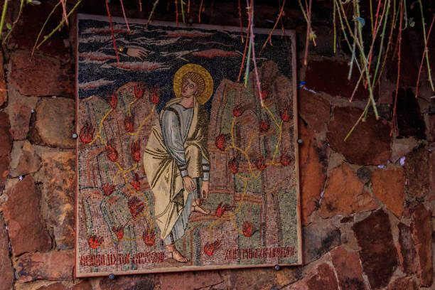 istock Religious icon in Saint Catherine's monastery (or Sacred Monastery of the God-Trodden Mount Sinai) in Sinai Peninsula, Egypt 1442183991
