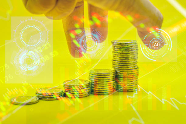 istock Concept Artificial Intelligence (AI) will take control of the financial system in the future. 1442184152