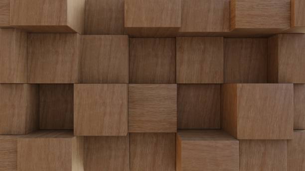 istock Wooden blocks background. Differences, decoration, ornament concept 1442185758