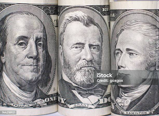Triplet Był Dawniej Banknotów Portrety - zdjęcia stockowe i więcej obrazów Banknot - Banknot, Banknot USA, Bankowość