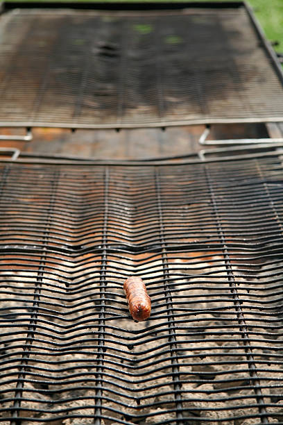 istock hot dog on grill 144218996