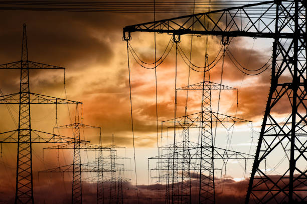 istock pylons and high voltage cable for electricity and energy 1442191111