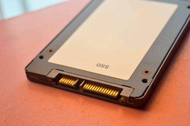 istock High speed SSD on a pink background, SSD drives are very popular. 1442192996