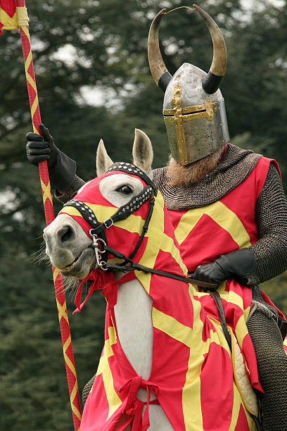 istock Reigning Champion, Knight on Horseback ready for a joust 144219785