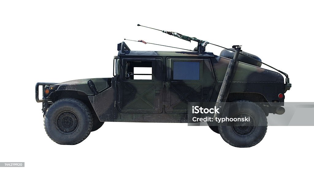 US Military Vehicle Hummer H1 US Military Vehicle Hummer H1 isolated on white Military Stock Photo