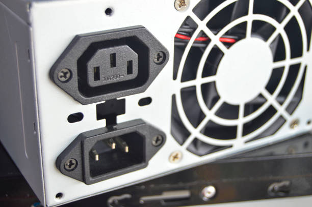 istock rear view of PC power supply 1442200734