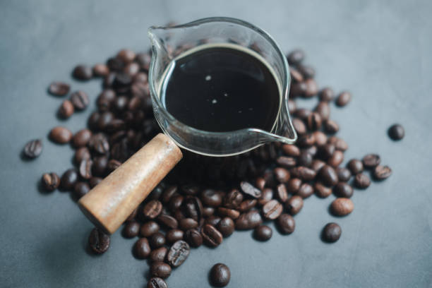 istock Hot fresh coffee in a morning at home. 1442206815