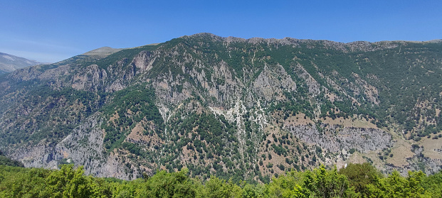 Mountains in Tepelene in Gjirokaster County, Albania, Albania