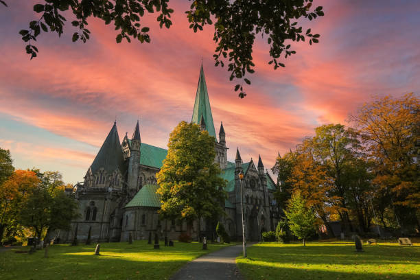 istock Cathedral Nidarosdomen in Trondheim, Norway 1442209339