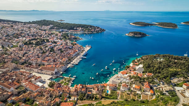 istock Panorama Hvar Island, Croatia 1442210015