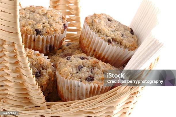 Fresh Muffins Stock Photo - Download Image Now - Basket, Blueberry, Dessert - Sweet Food