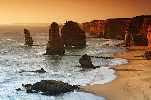 The Twelve Apostles, Great Ocean Road in Victoria, Australia stock photo