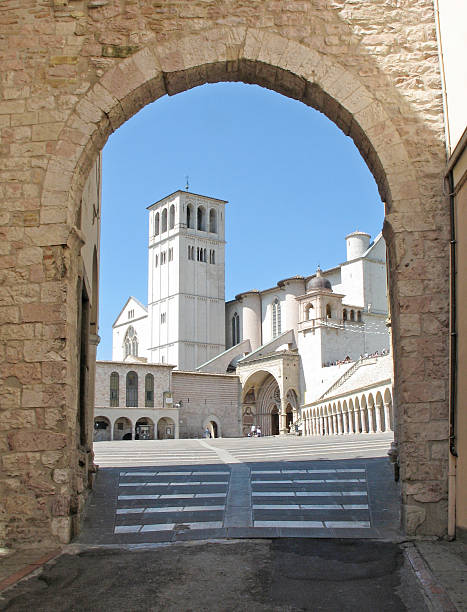 Basilica, St. Francis of Assisi stock photo