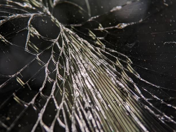 istock Screen cracked texture of smartphone display 1442225201
