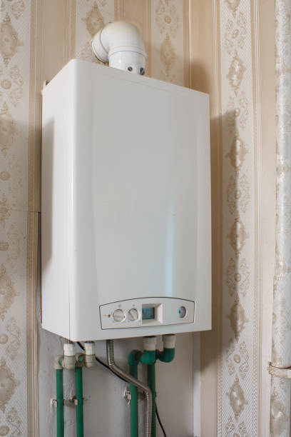 istock new modern white gas boiler on the wall 1442227779