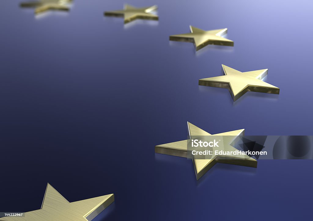Bandeira da União Europeia o tema - Royalty-free Bandeira da União Europeia Foto de stock