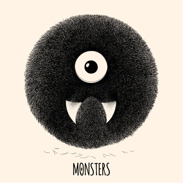 behaart monster - fell stock-grafiken, -clipart, -cartoons und -symbole