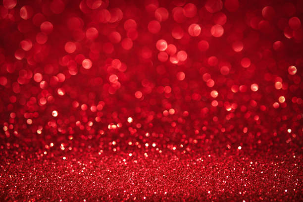 istock Red bokeh lights background. Unfocused abstract red glitter holiday background. Christmas, Valentines day design element. Mock up. Winter xmas holidays wallpaper. 1442231108