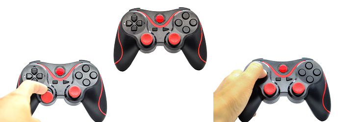 Joystick for gaming (with clipping path)