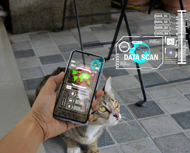 istock The concept of using artificial intelligence to find lost or lost pets. 1442232506