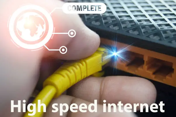 Photo of The concept of high speed internet connection is popular all over the world.