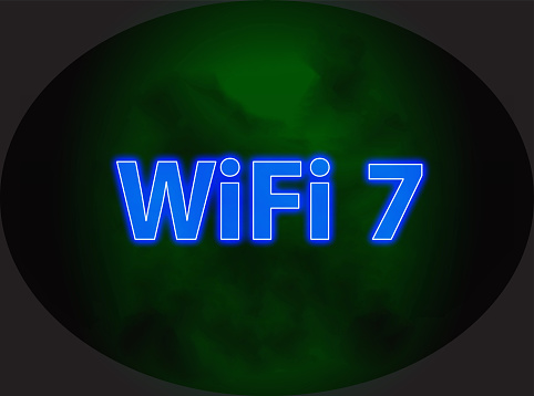 Concept Wi-Fi 7 Next Generation Networking Communication,high speed communication